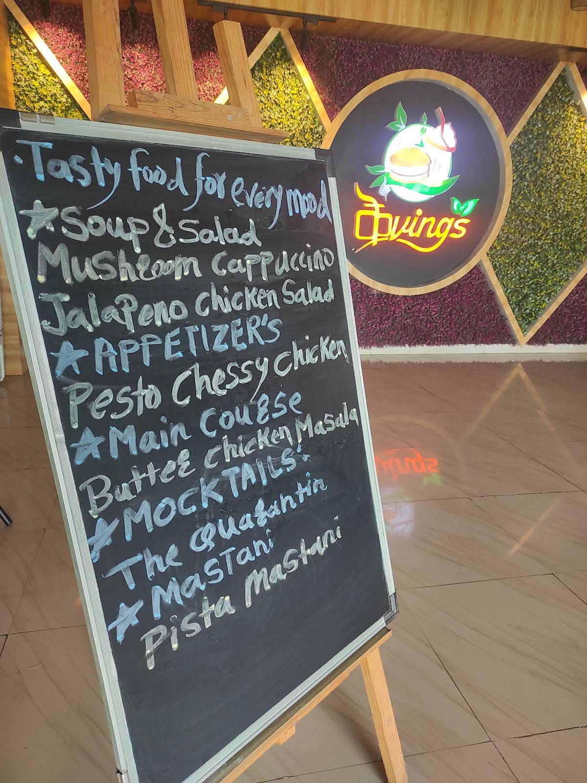 cafe cravings menu