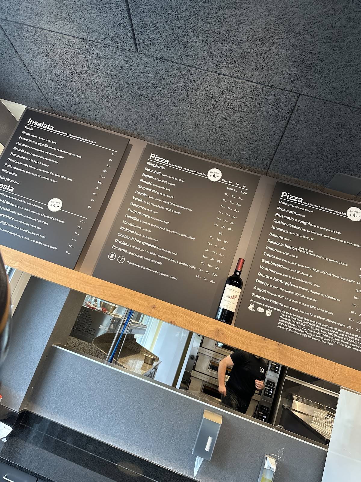 Menu di dieci Pizza Lausanne-Ouest 