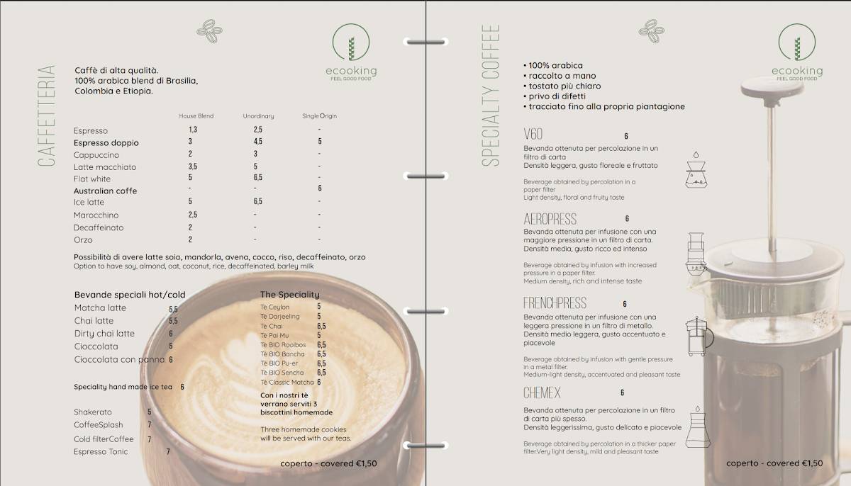 Menu di Ecooking World 