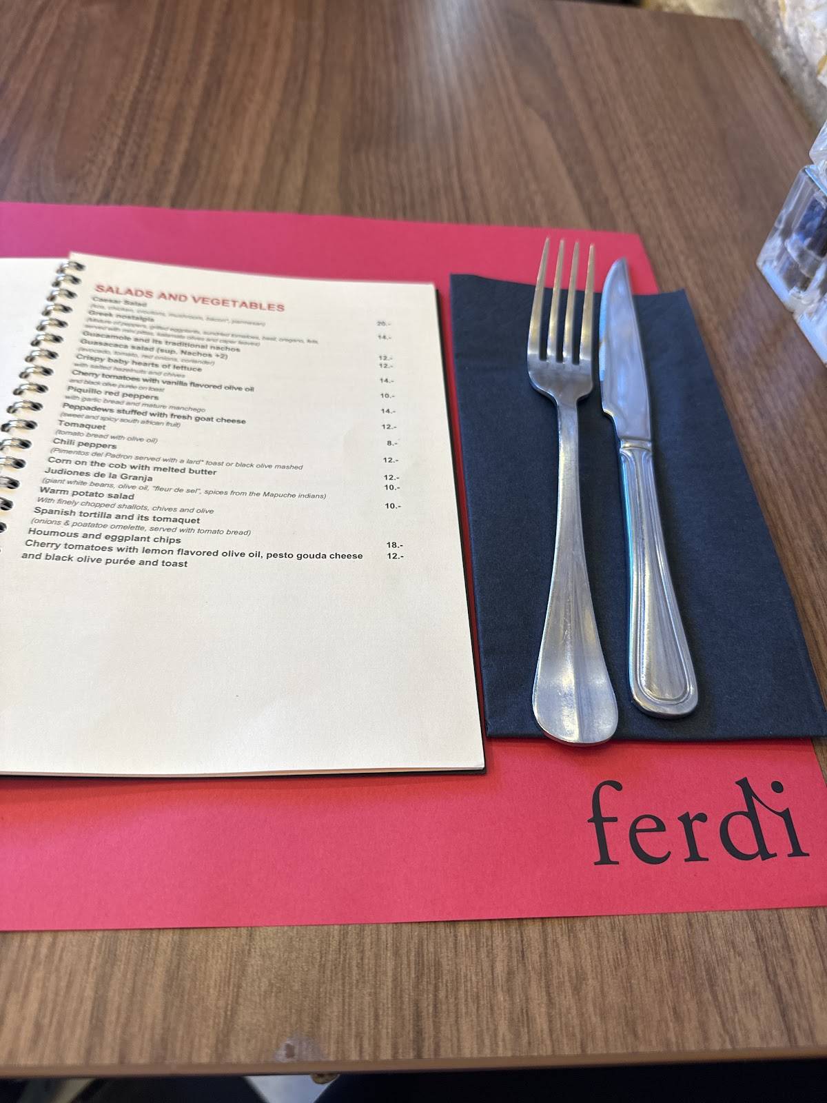 Menu di ferdi 