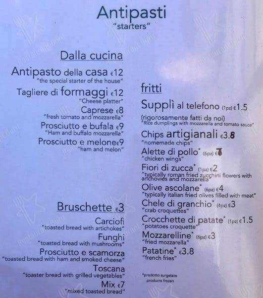 Menu di Merulana Cafè 