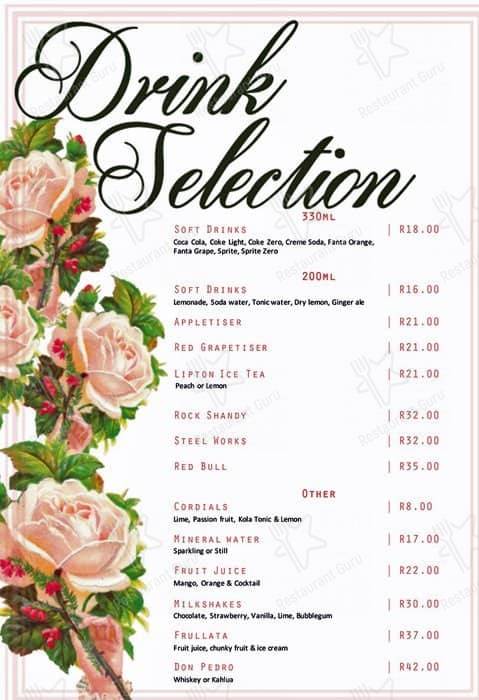 The Secret Tea Garden menu