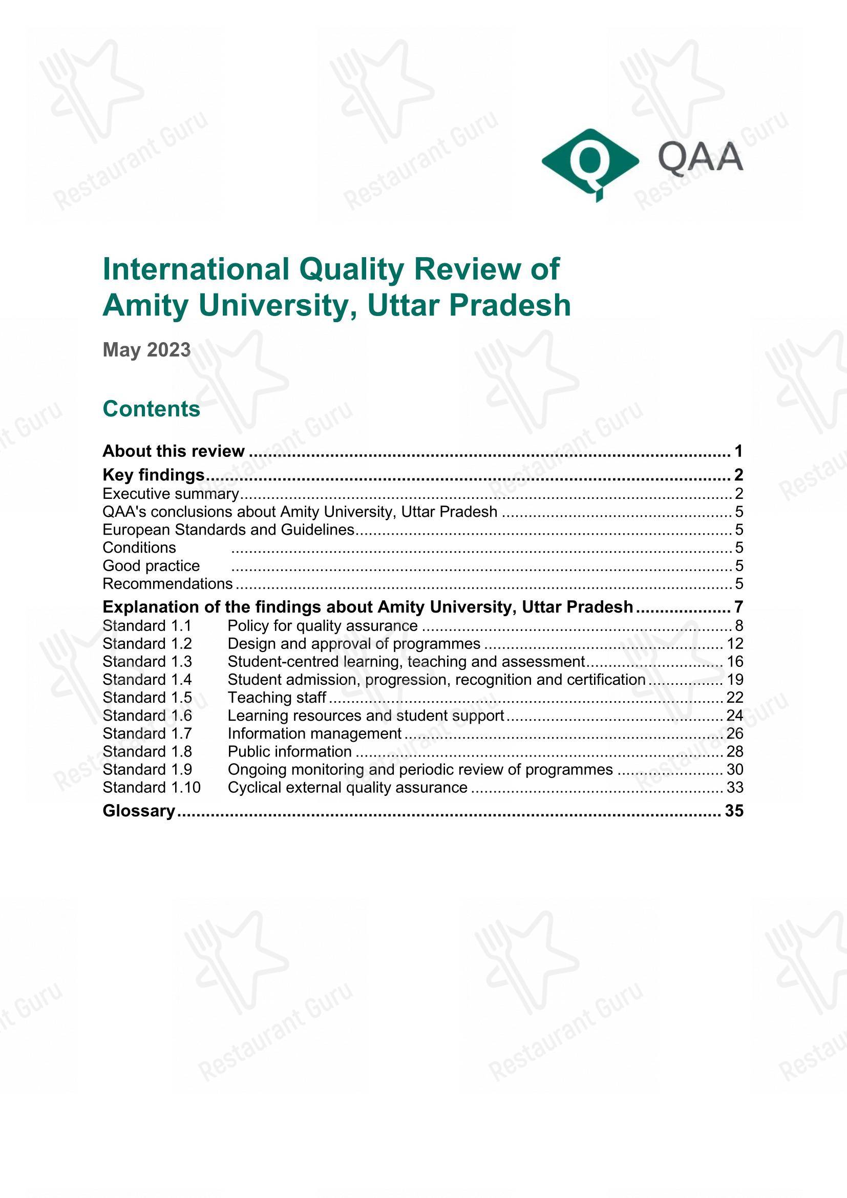 Amity University Canteen in Kadampukur - 菜单