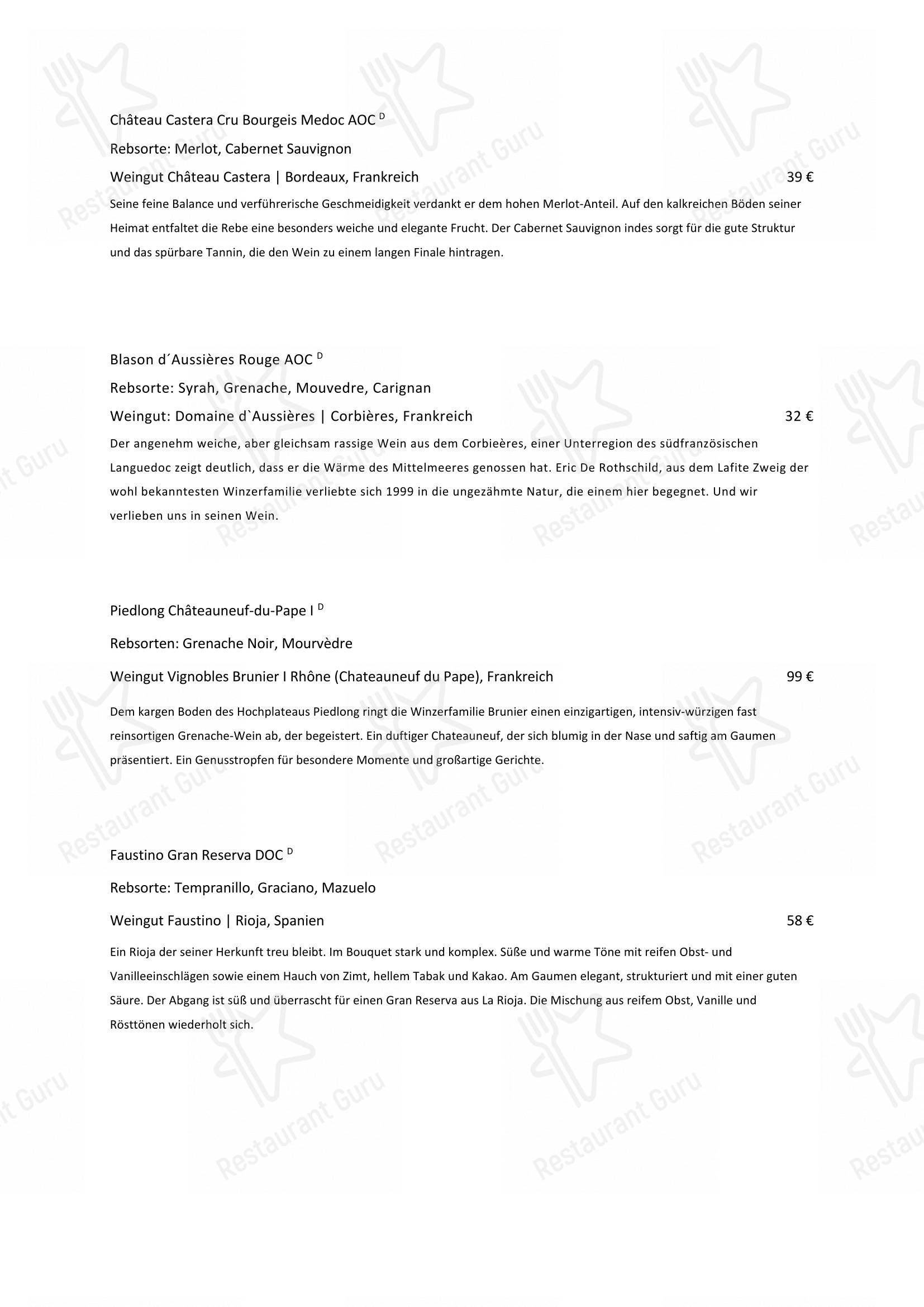 Menu pour Bliss - Restaurant und Bar in Essen - Коктейльная карта