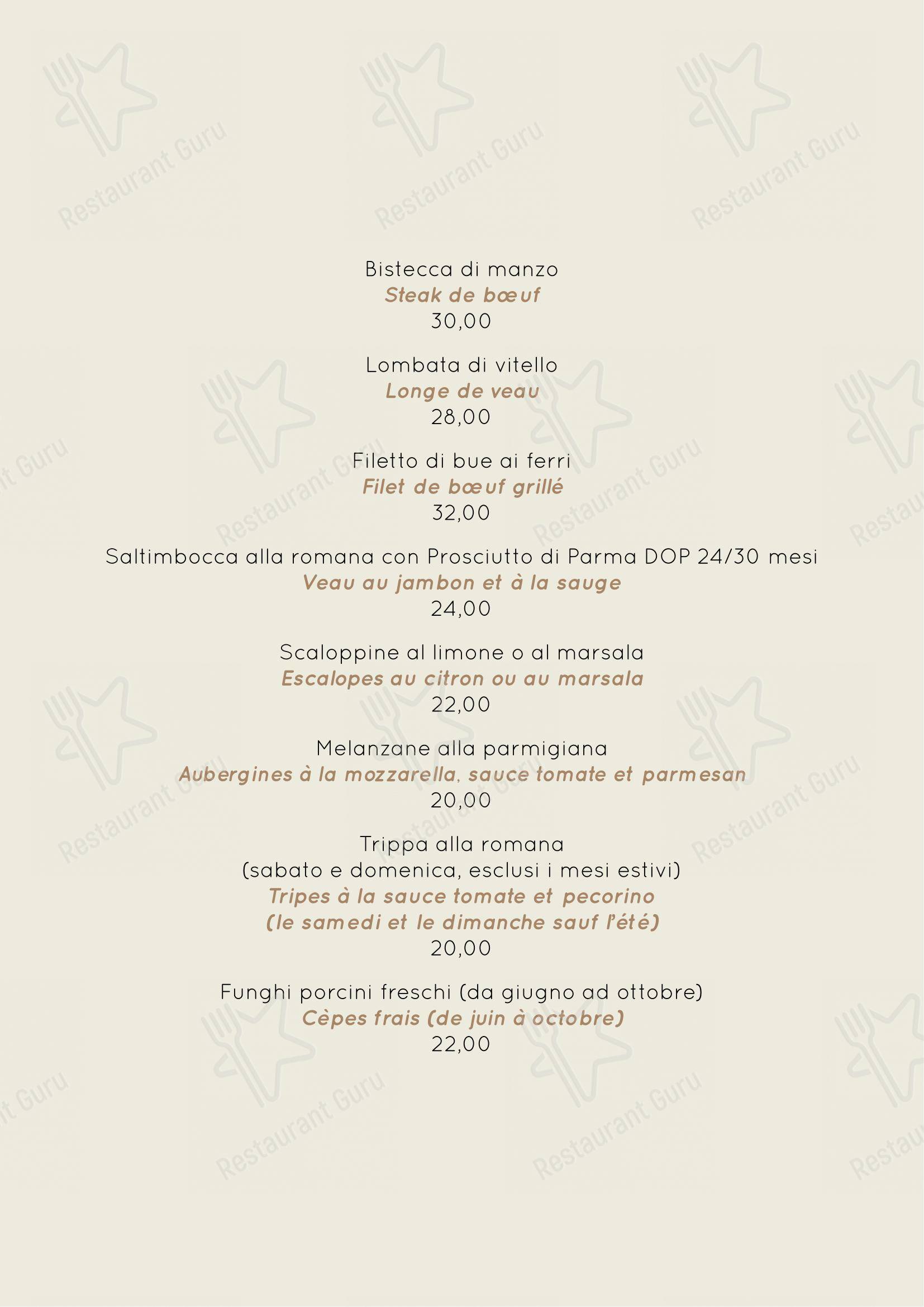 Menu bar per Checco Er Carettiere pub & bar