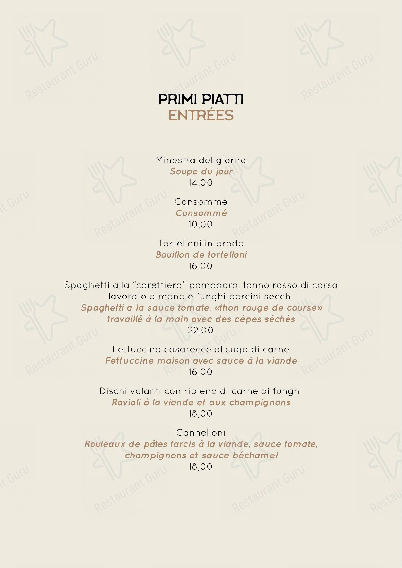 Menu bar per Checco Er Carettiere pub & bar
