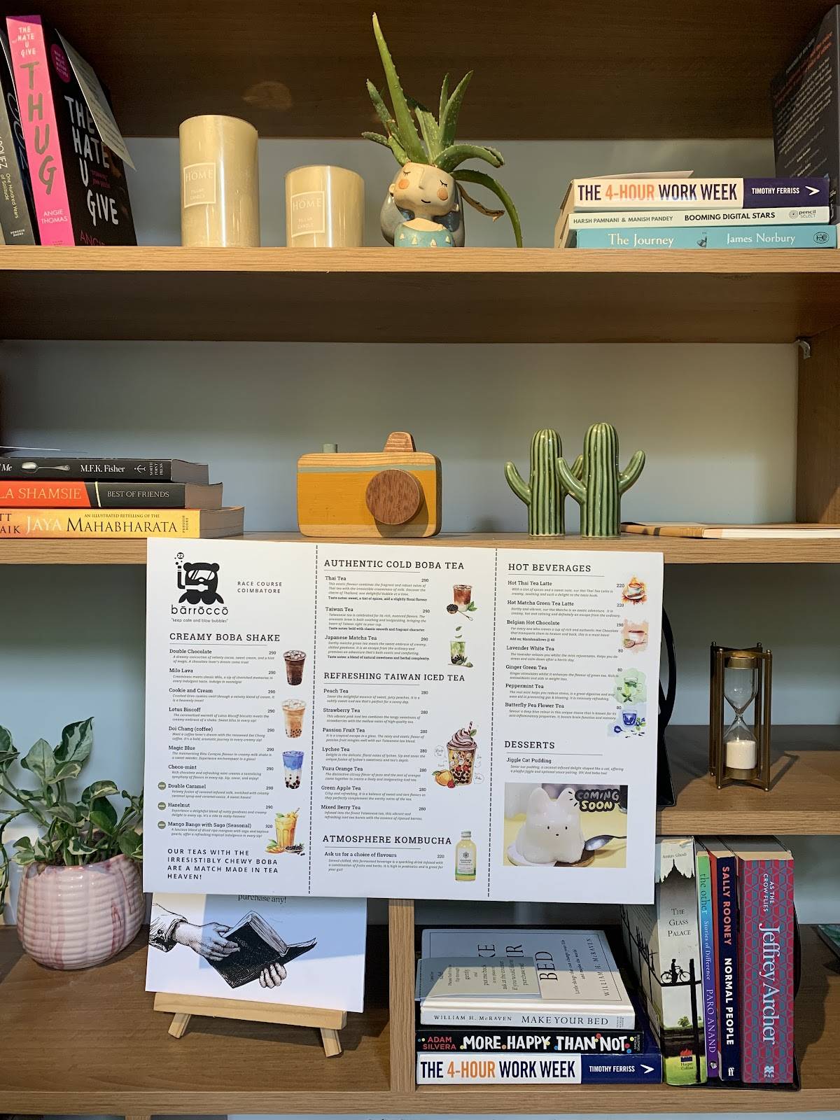 Barrocco Bubble Tea Cafe menu