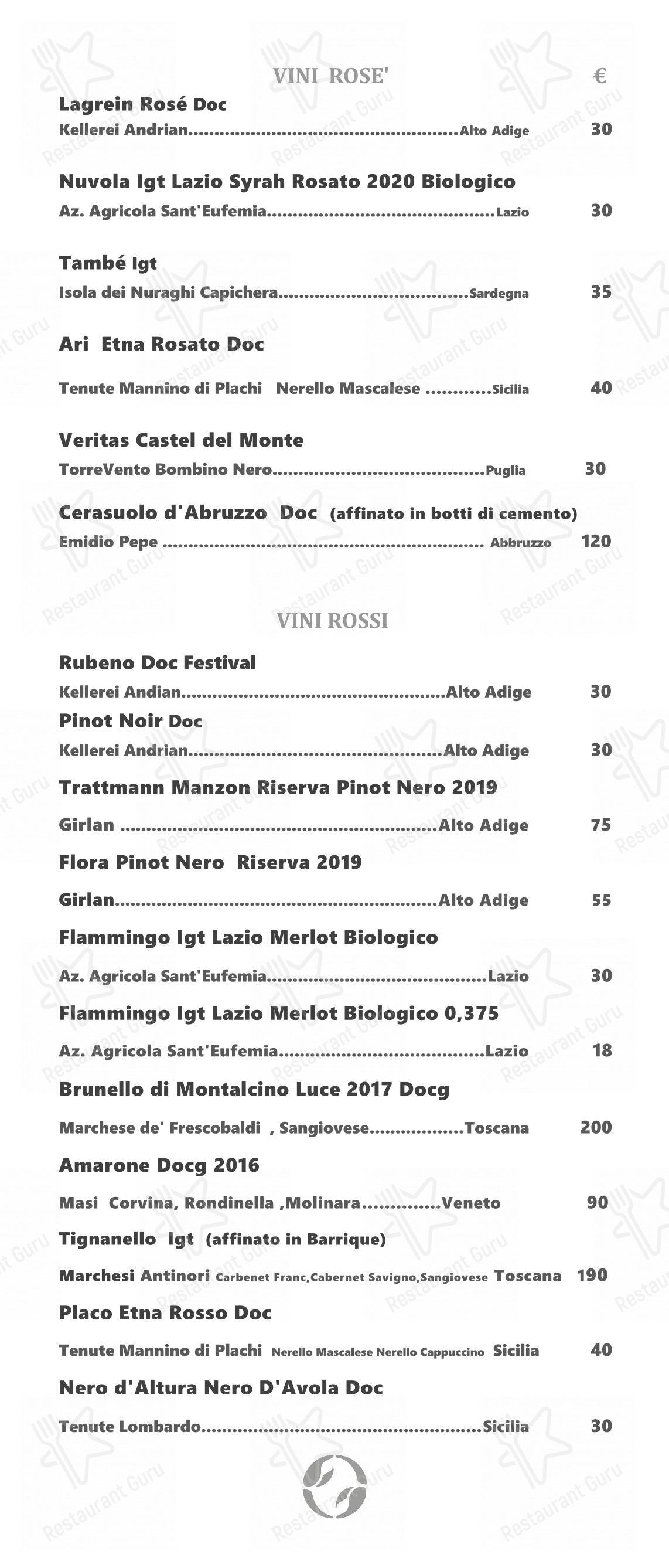 Menu per Ristorante Crab in Roma