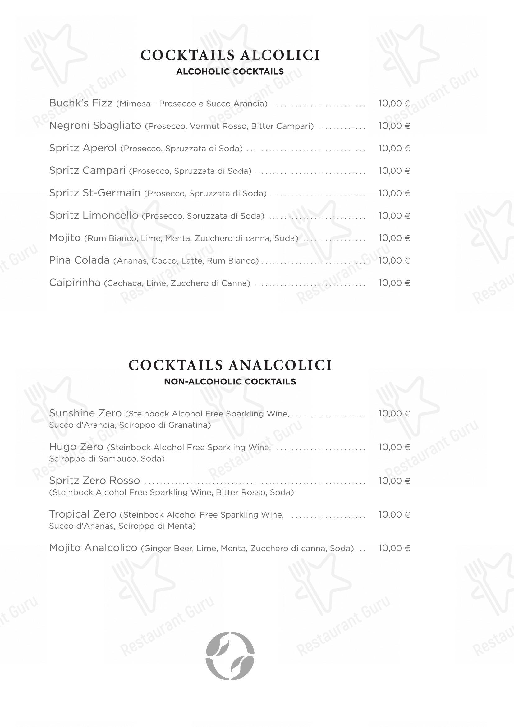 Menu bar per Ristorante Crab ristorante