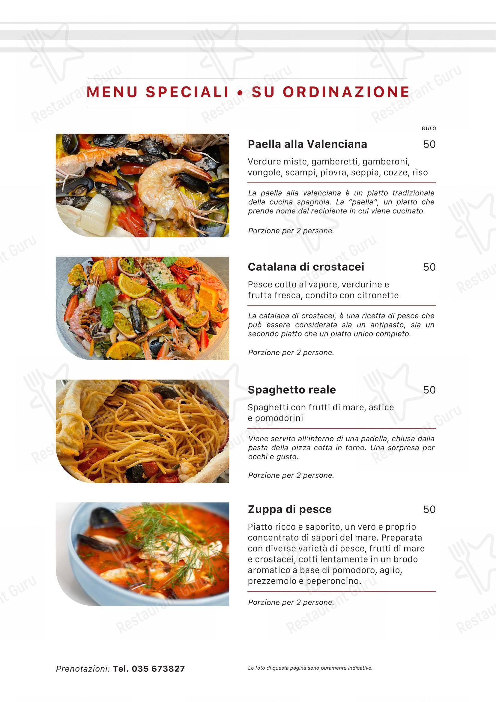 Menu bar per Extè ristorante