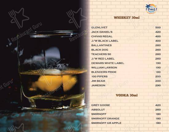 Float Gastro Pub in Puducherry - Menu