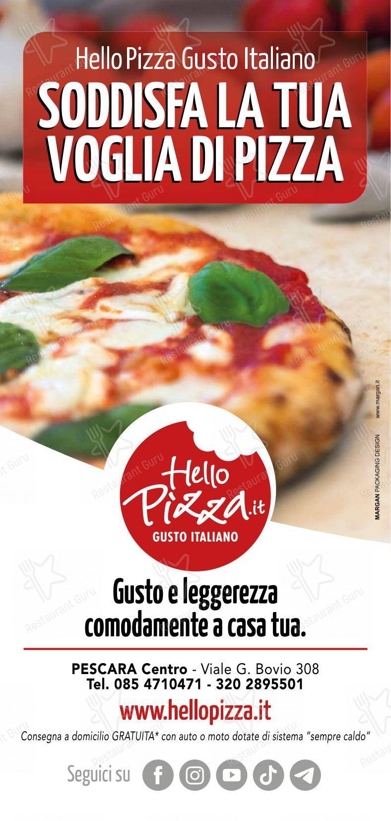 HelloPizza.it in Pescara - Menu
