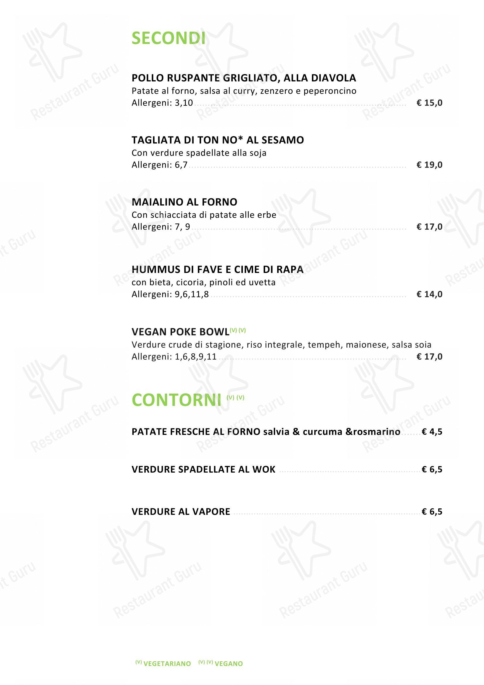 Menu di Integraldo - Menu