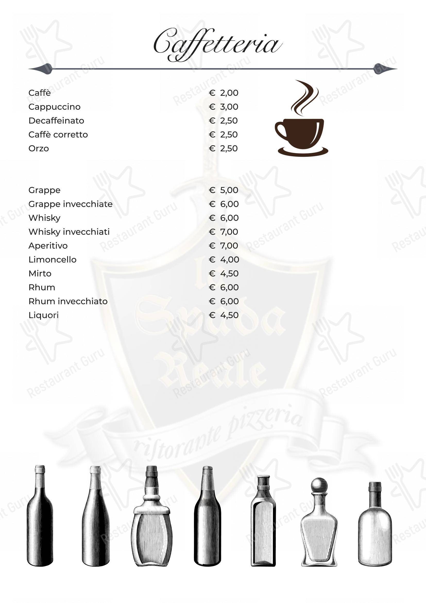 La Spada Reale in Torino - Menu