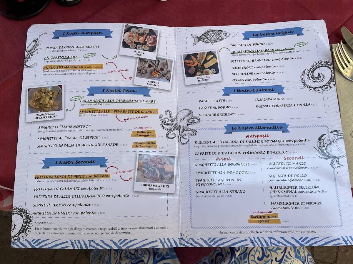 Menu di Mazarack 