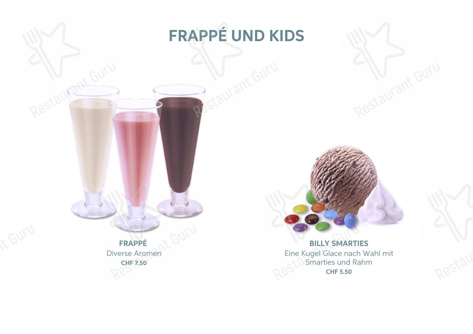 Dinner Menu per Restaurant Frickberg in Frick