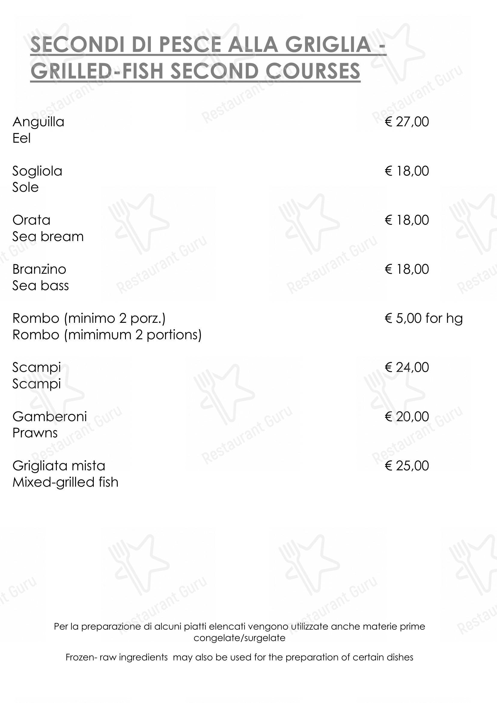 Menu bar per Ristorante “Al Monte” ristorante