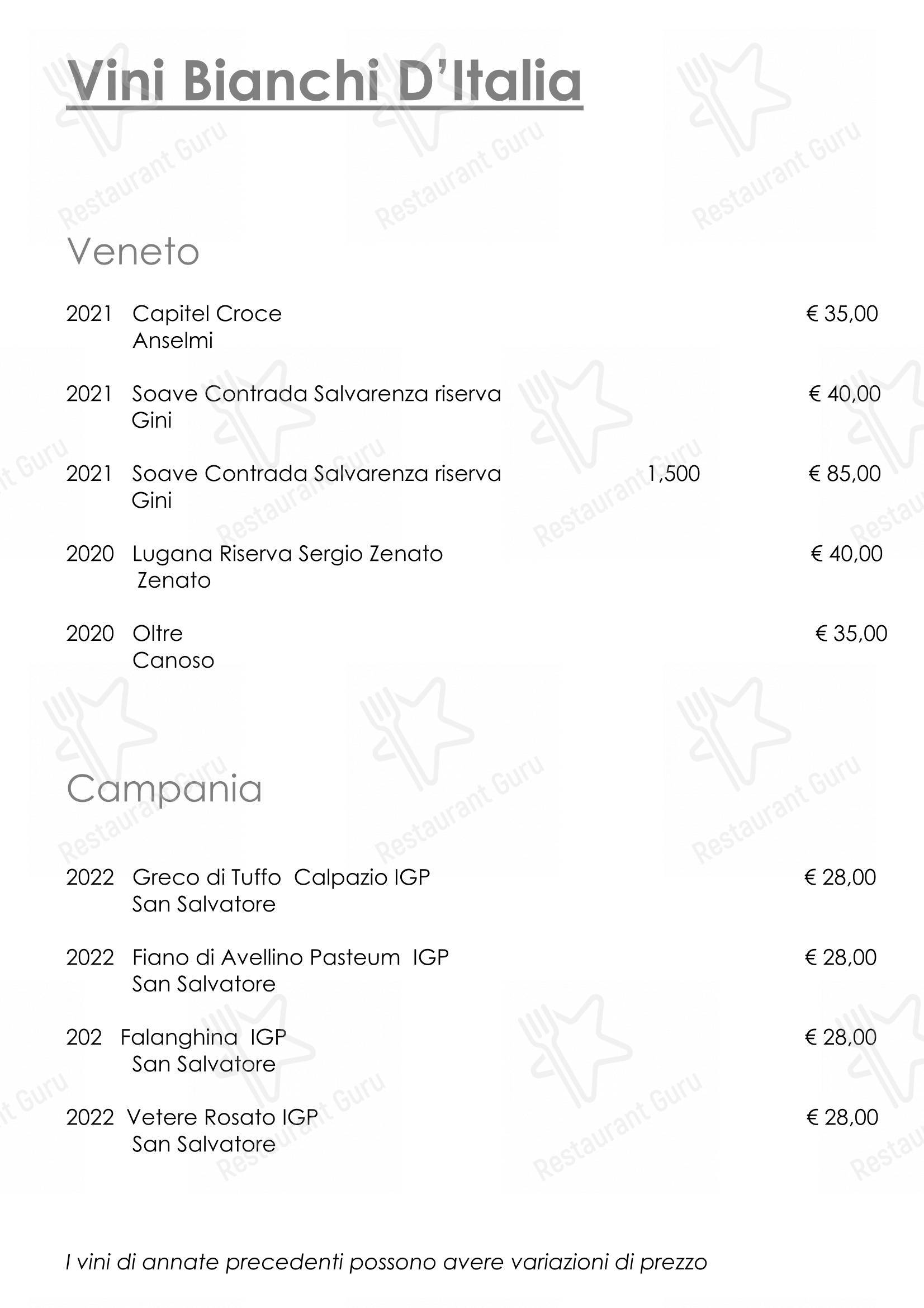 Menu per Ristorante “Al Monte” ristorante