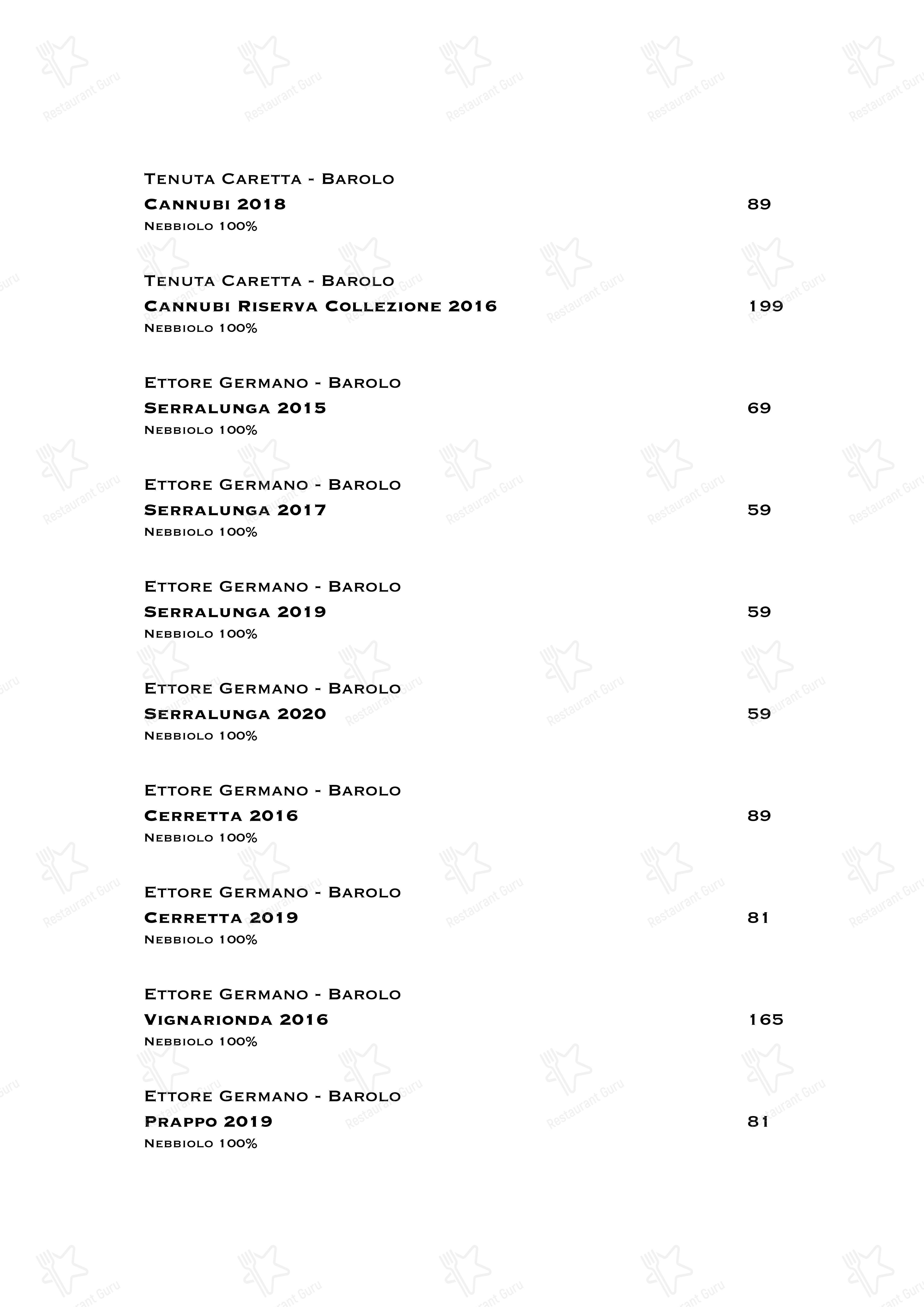 Ristorante Boccon DiVino in Gallarate - Wine Menu