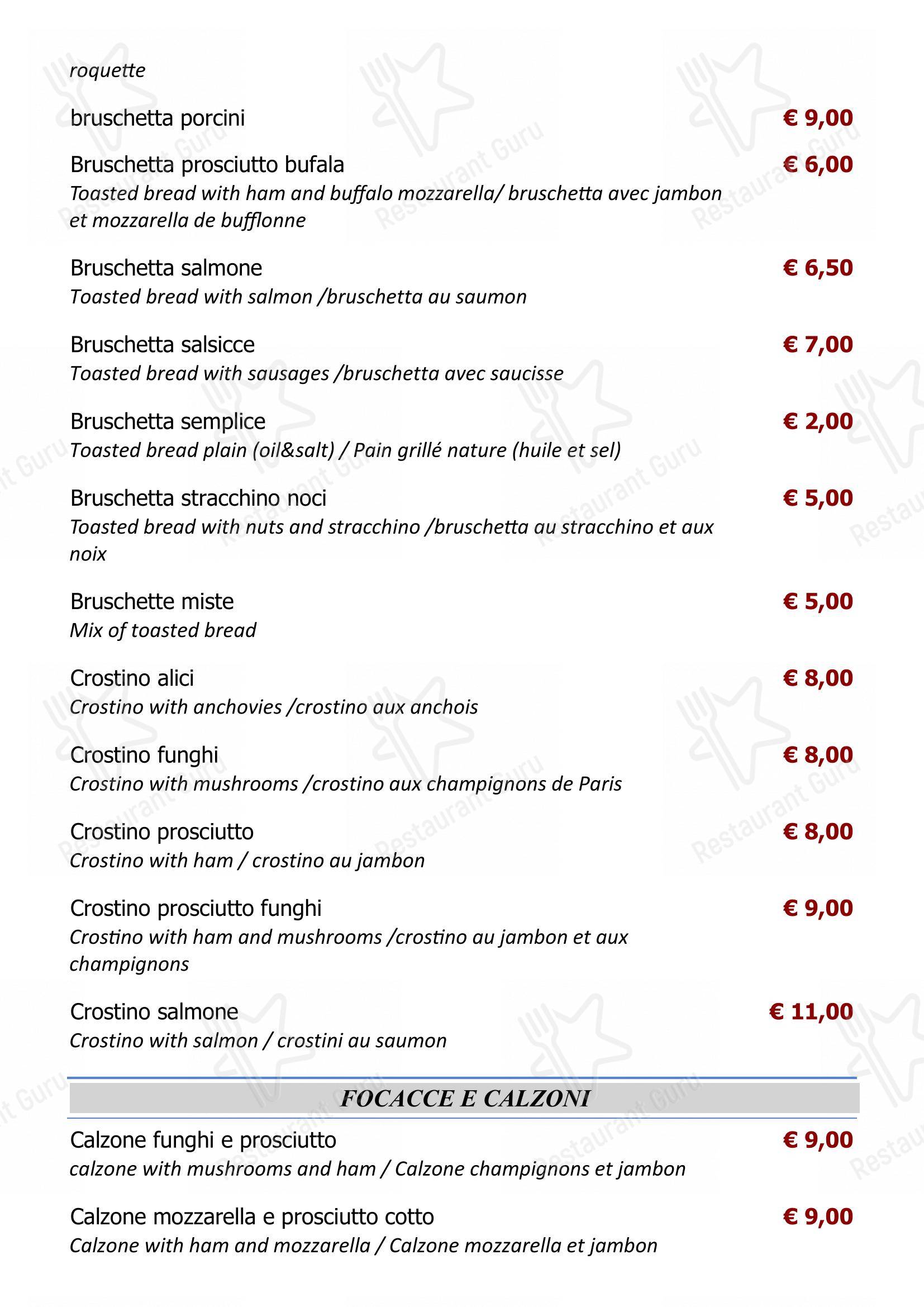 Ristorante Capperi! in Roma - Menu