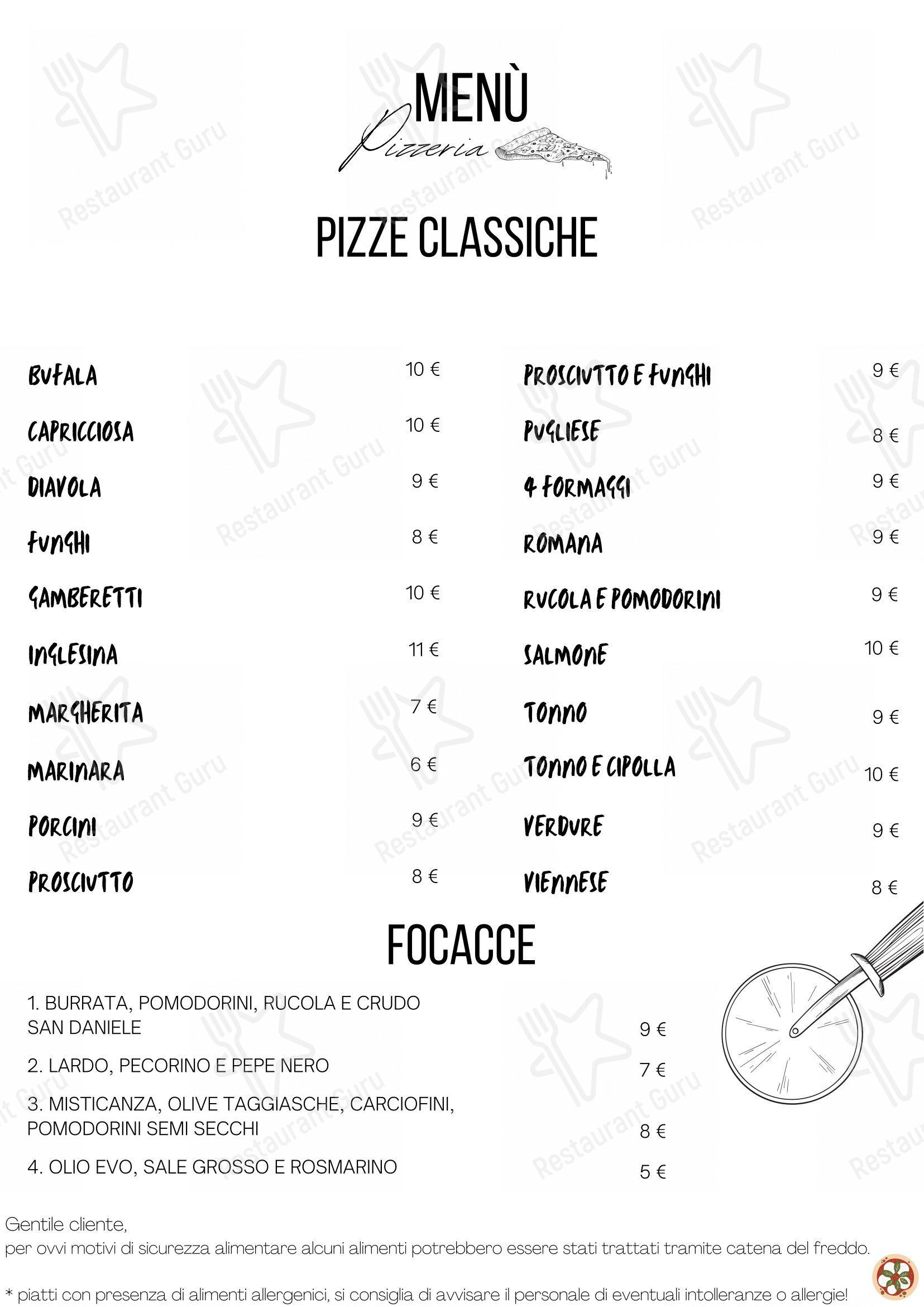 Menu per Pizzeria Ristorante Divino Party ristorante