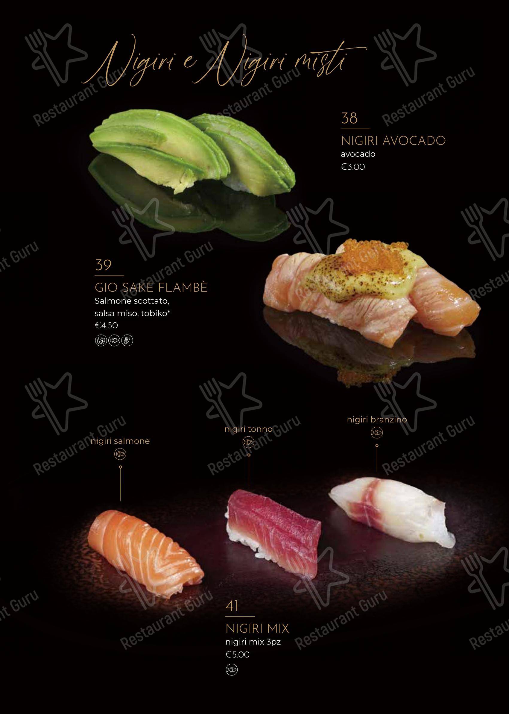 Menu bar per Ristorante Giapponese Hanami Parma in Parma