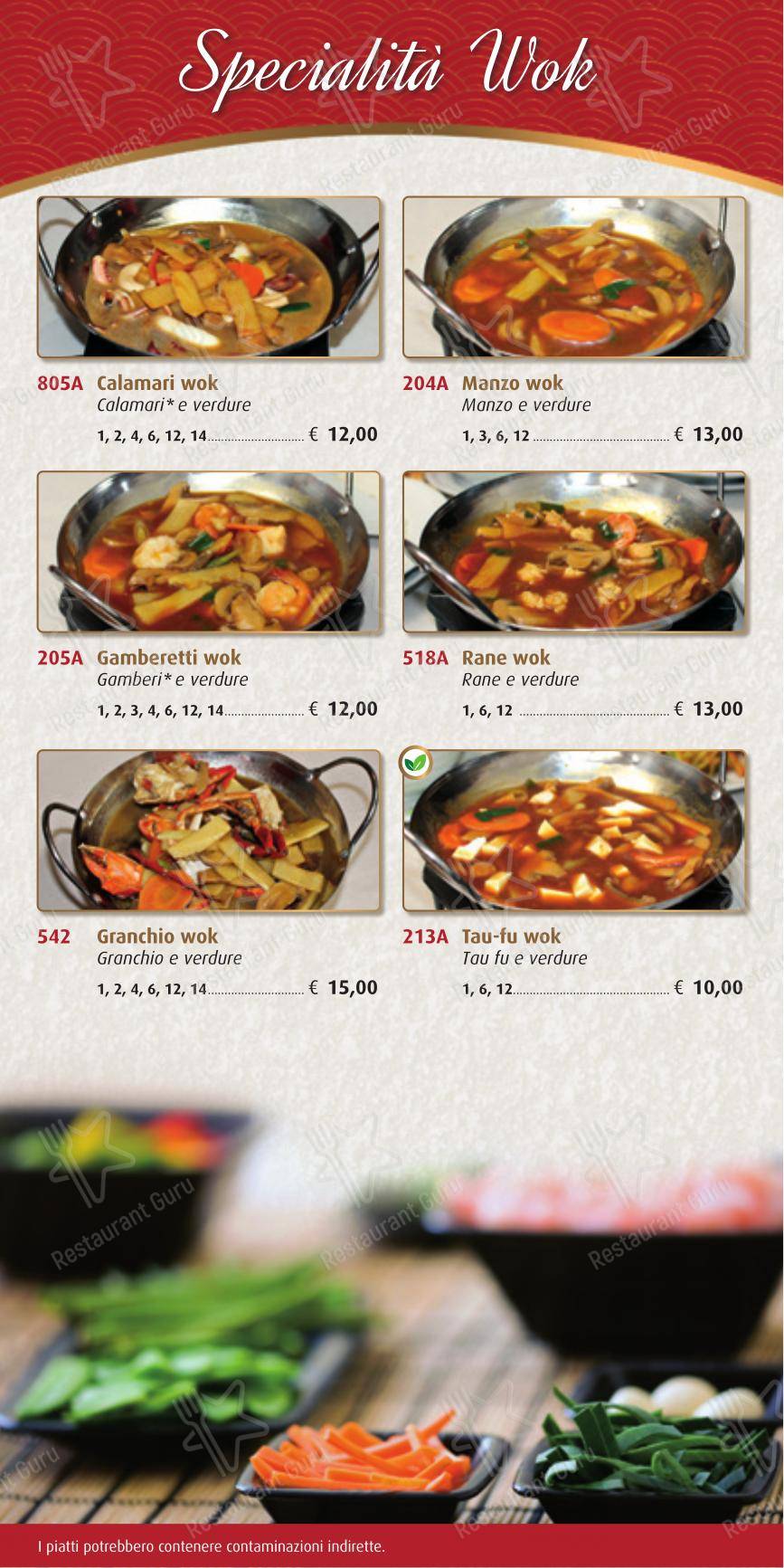 Menu per Ristorante Lotus ristorante