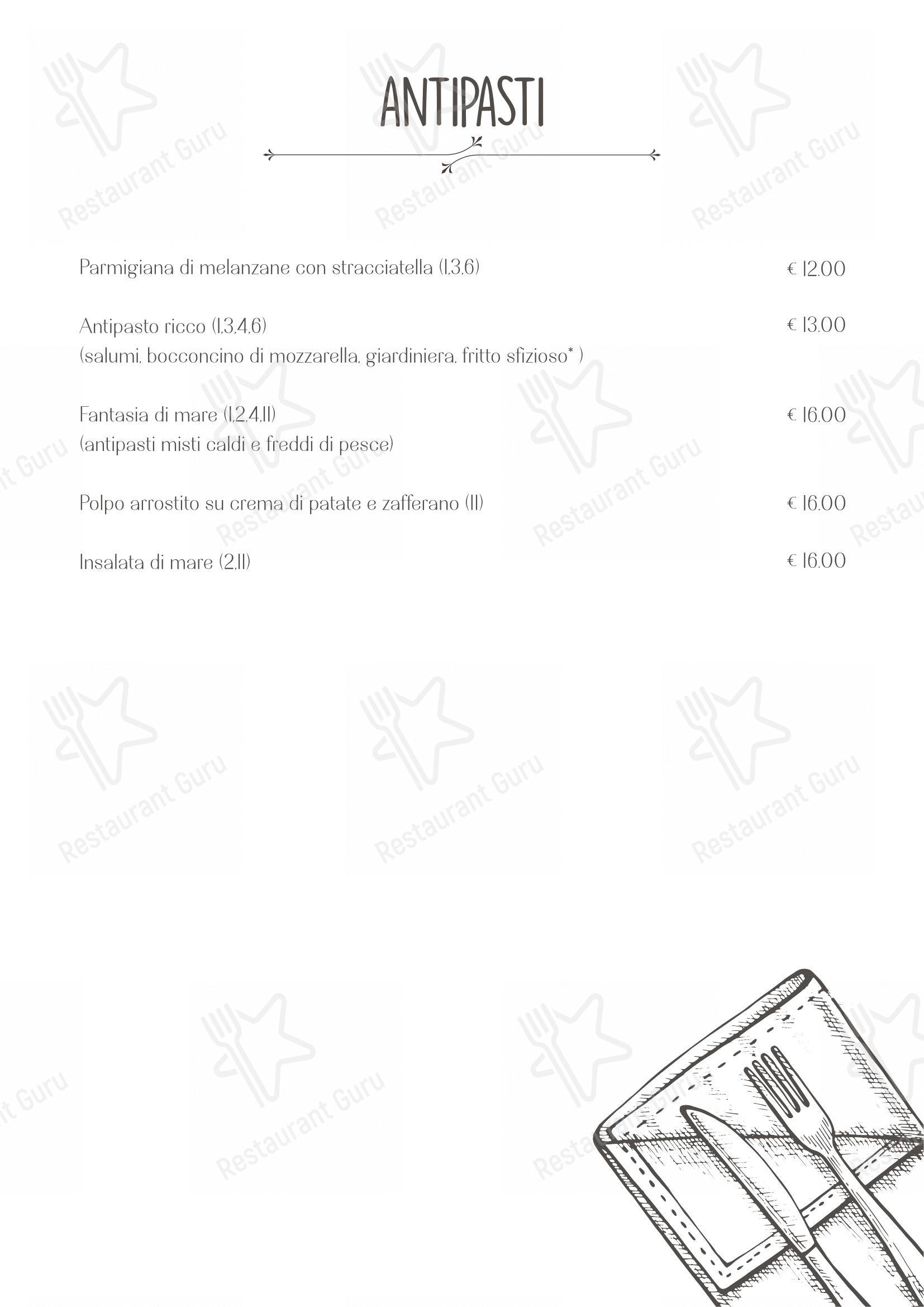 Menu bar per Ristorante Pizzeria al Portico in Cremona