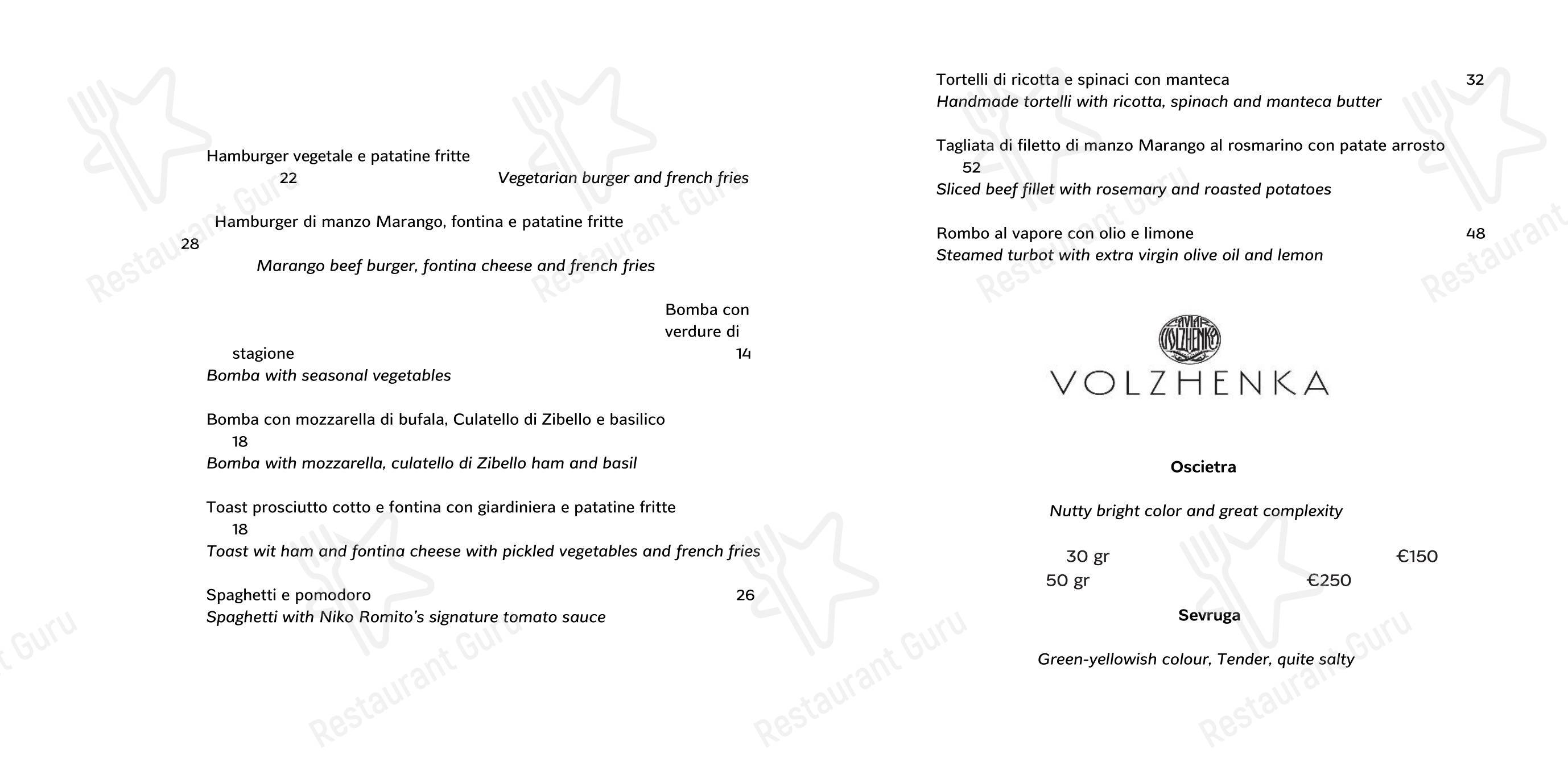 Menu per Il Caffè pub & bar