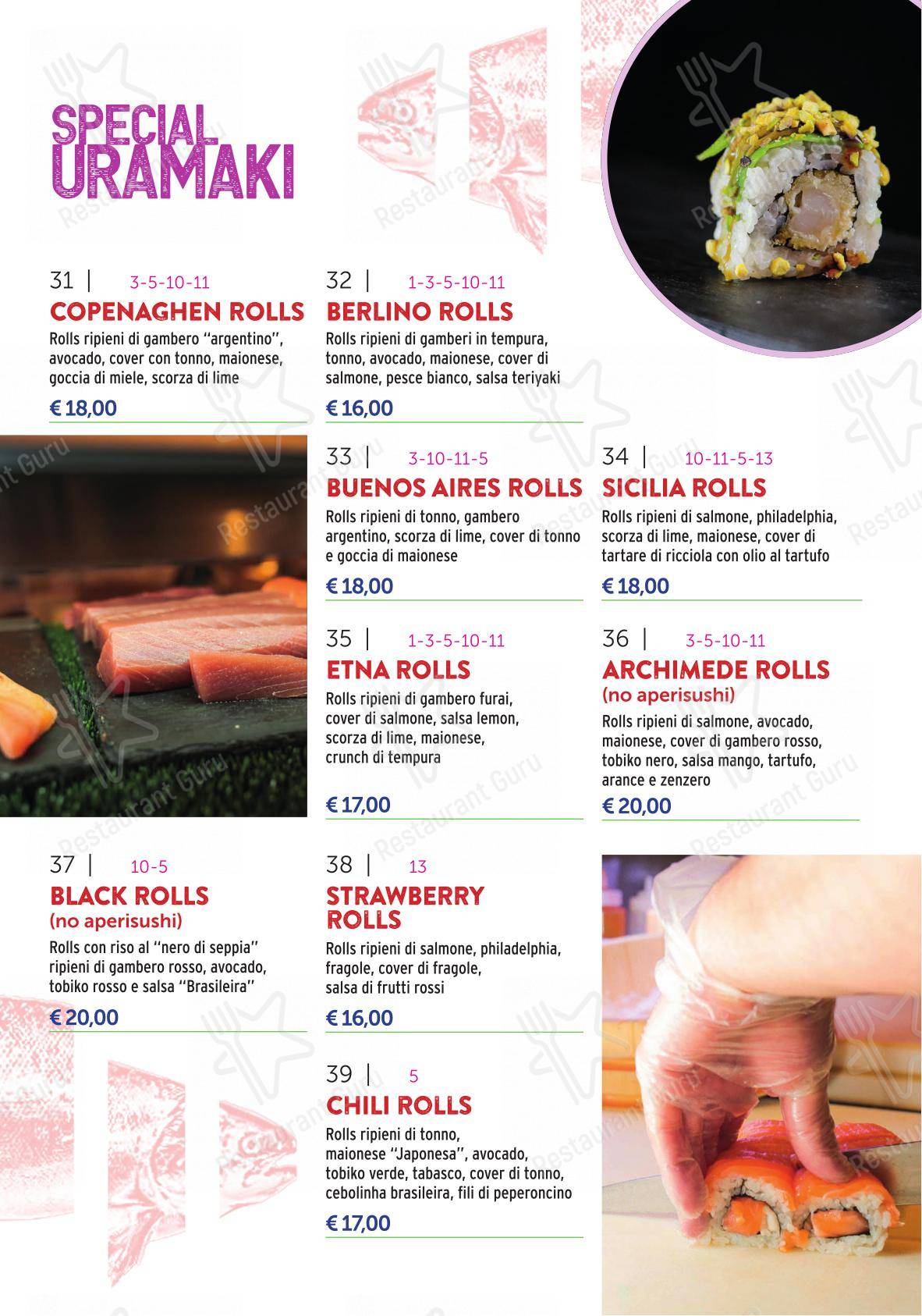 Menu per SUDcafè ristorante