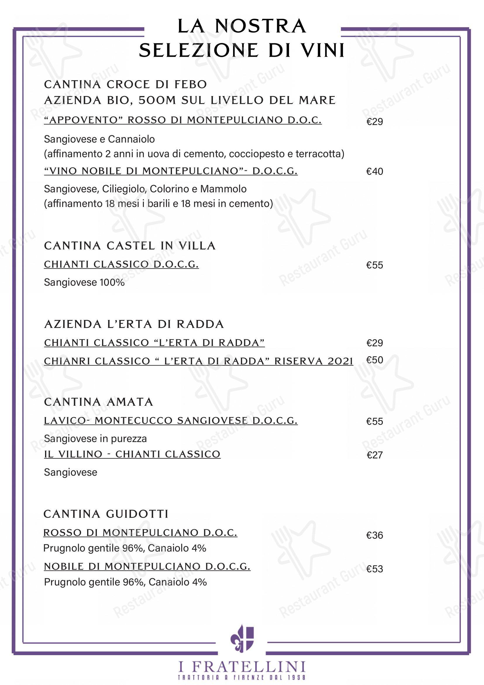 Детское per Trattoria i Fratellini in Firenze