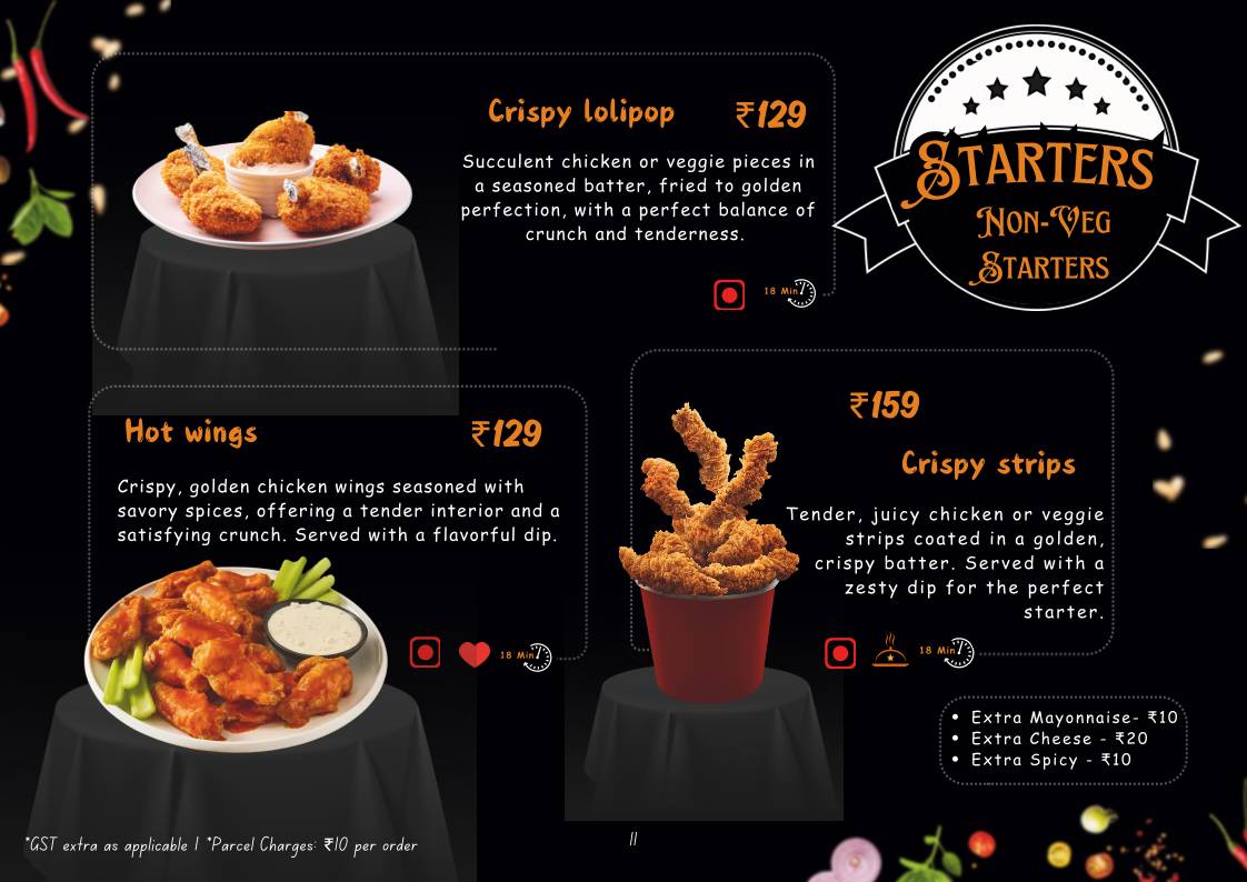 9 To 99 What The Food menu