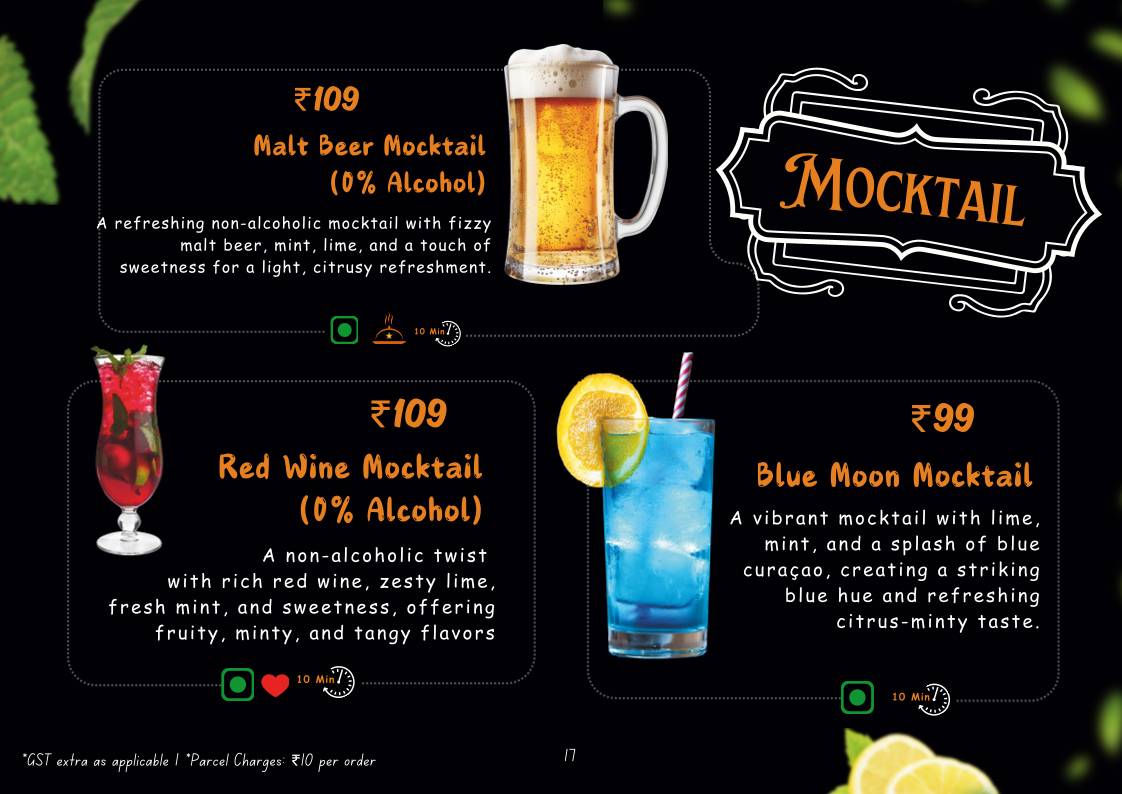 9 To 99 What The Food menu