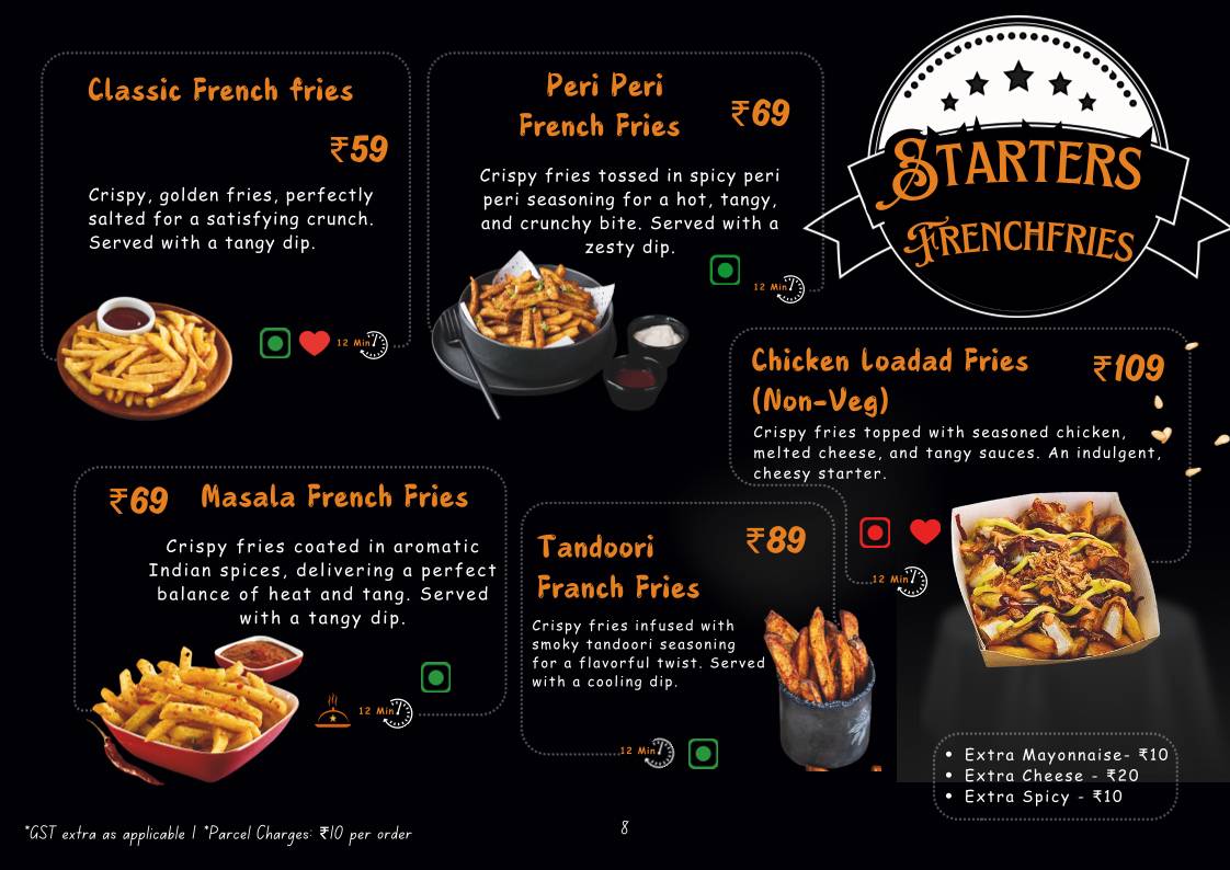 9 To 99 What The Food menu