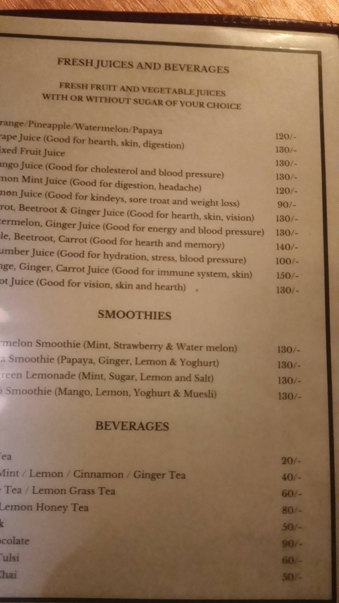 ABBA Restaurant & Everest German bakery menu