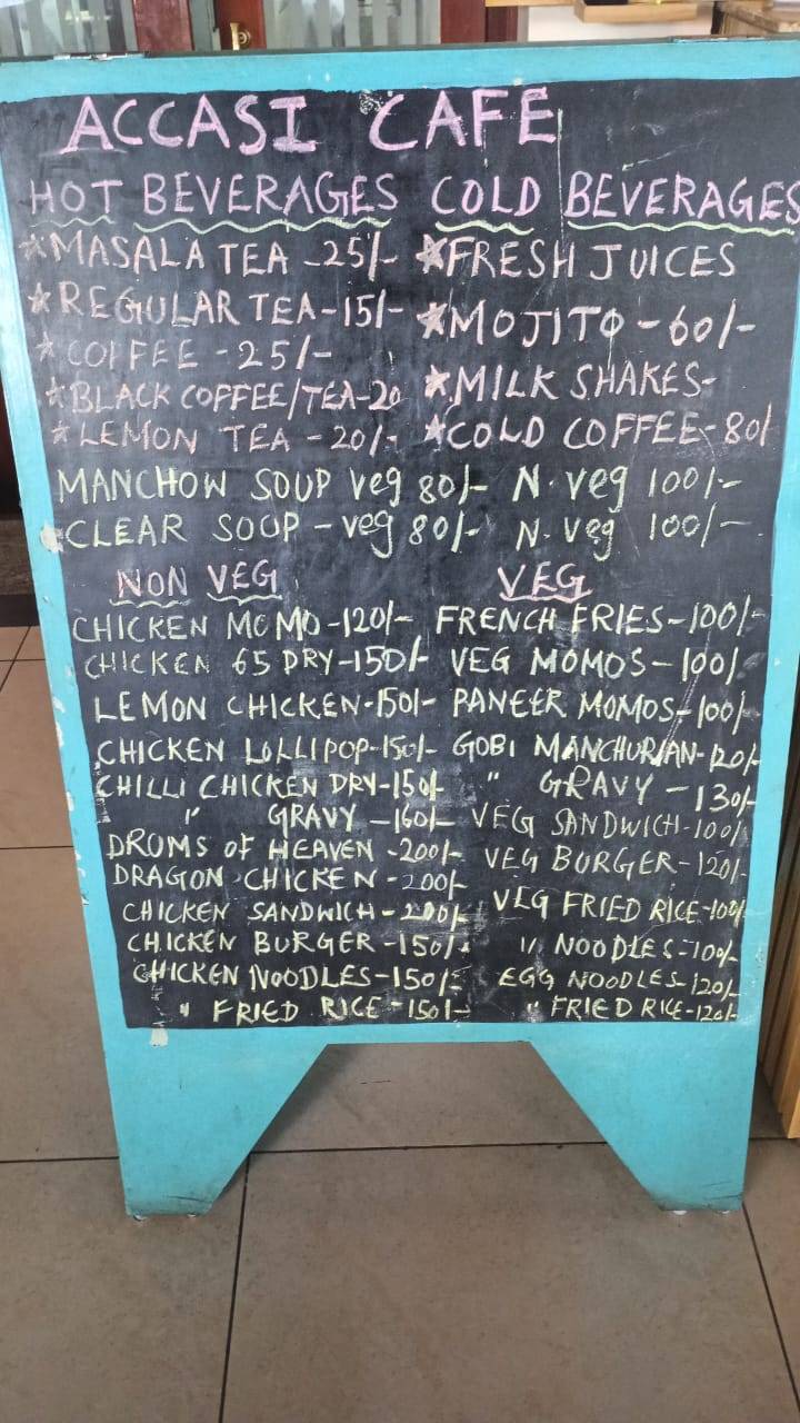 ACCASI Cafe menu