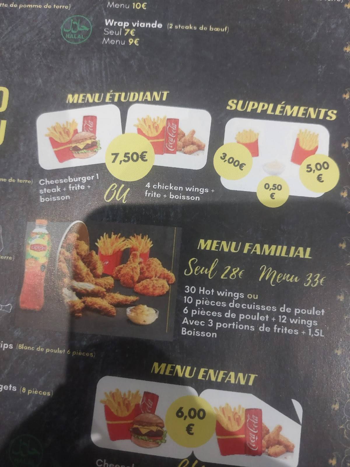 Menu de AFC CHICKEN