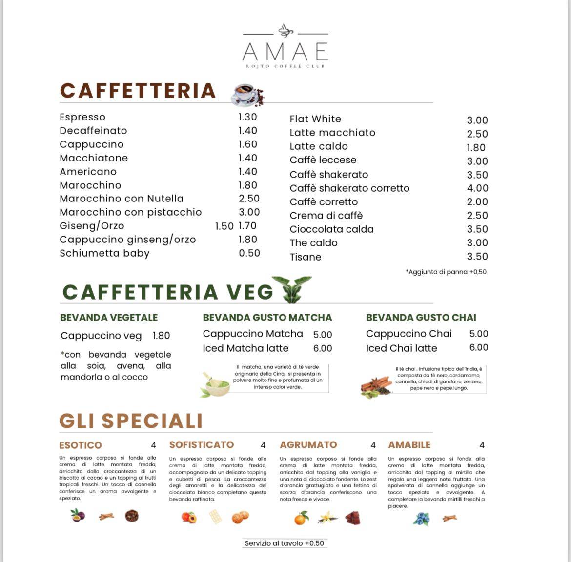 Menu di AMAE 