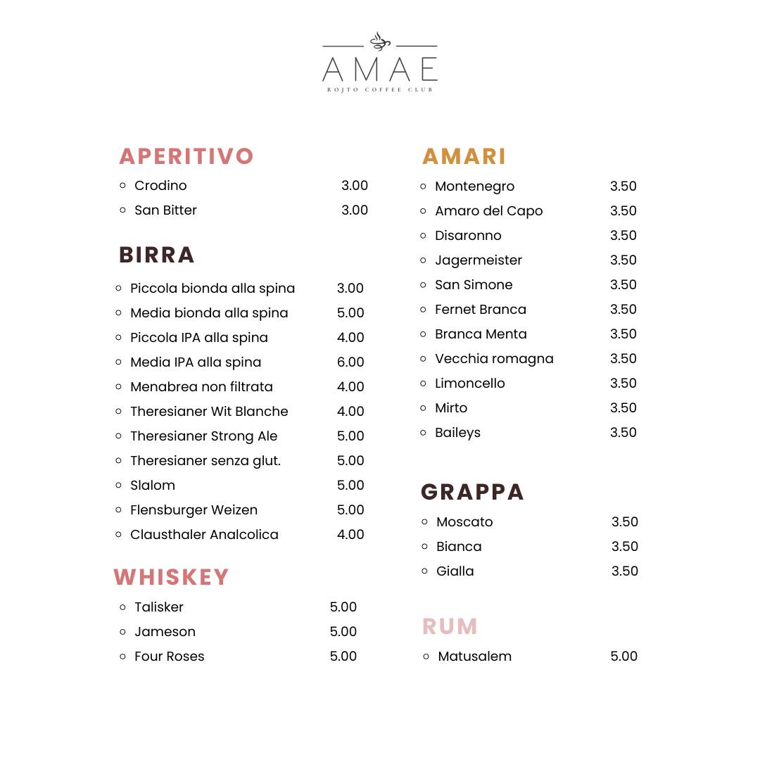 Menu di AMAE 