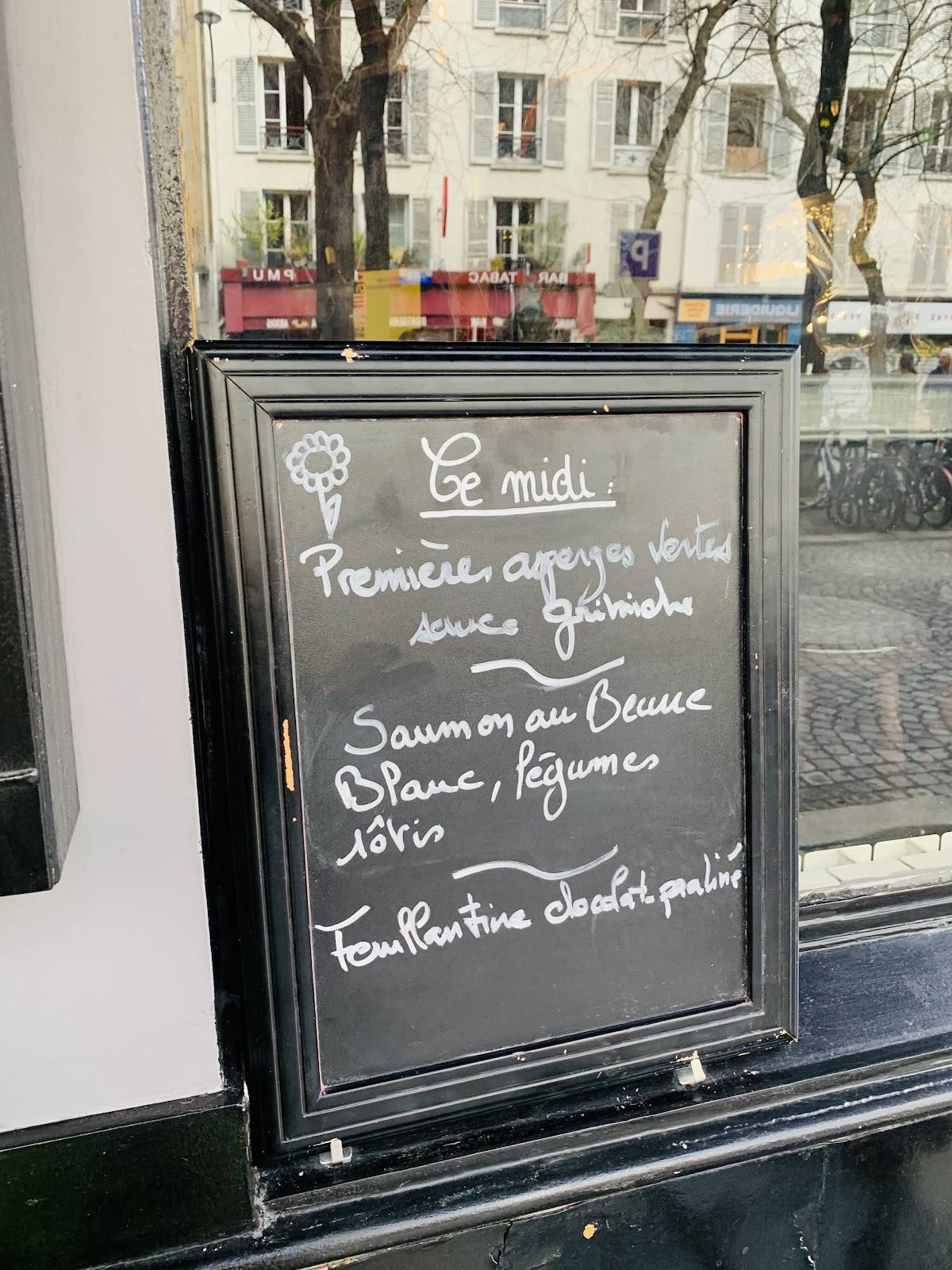 Menu de Astier
