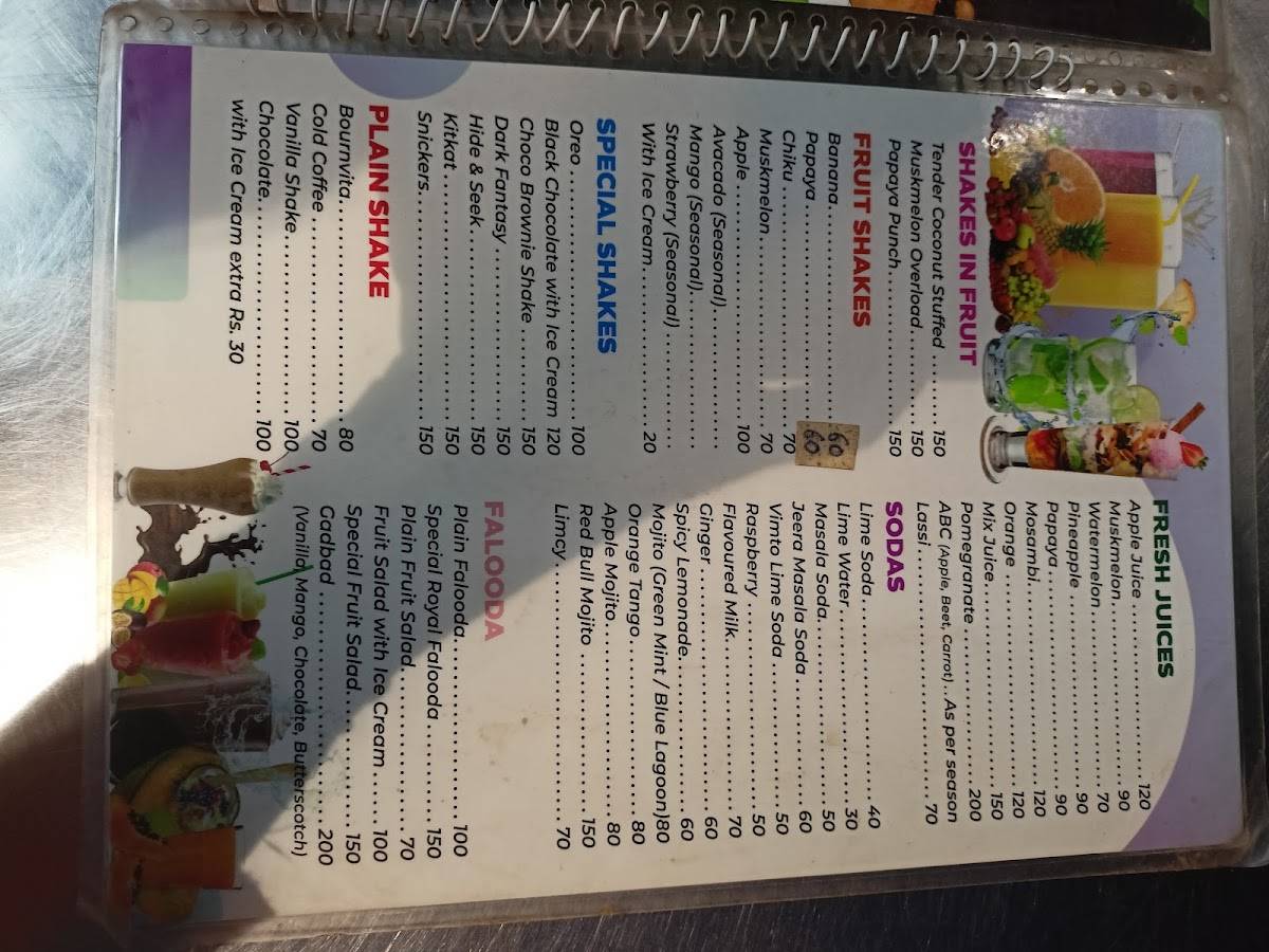 Classic Cafe menu