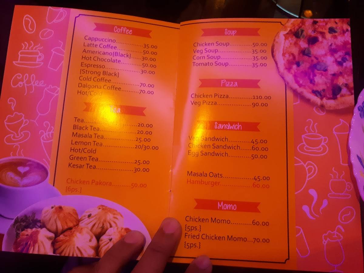 Adda The Cafe menu