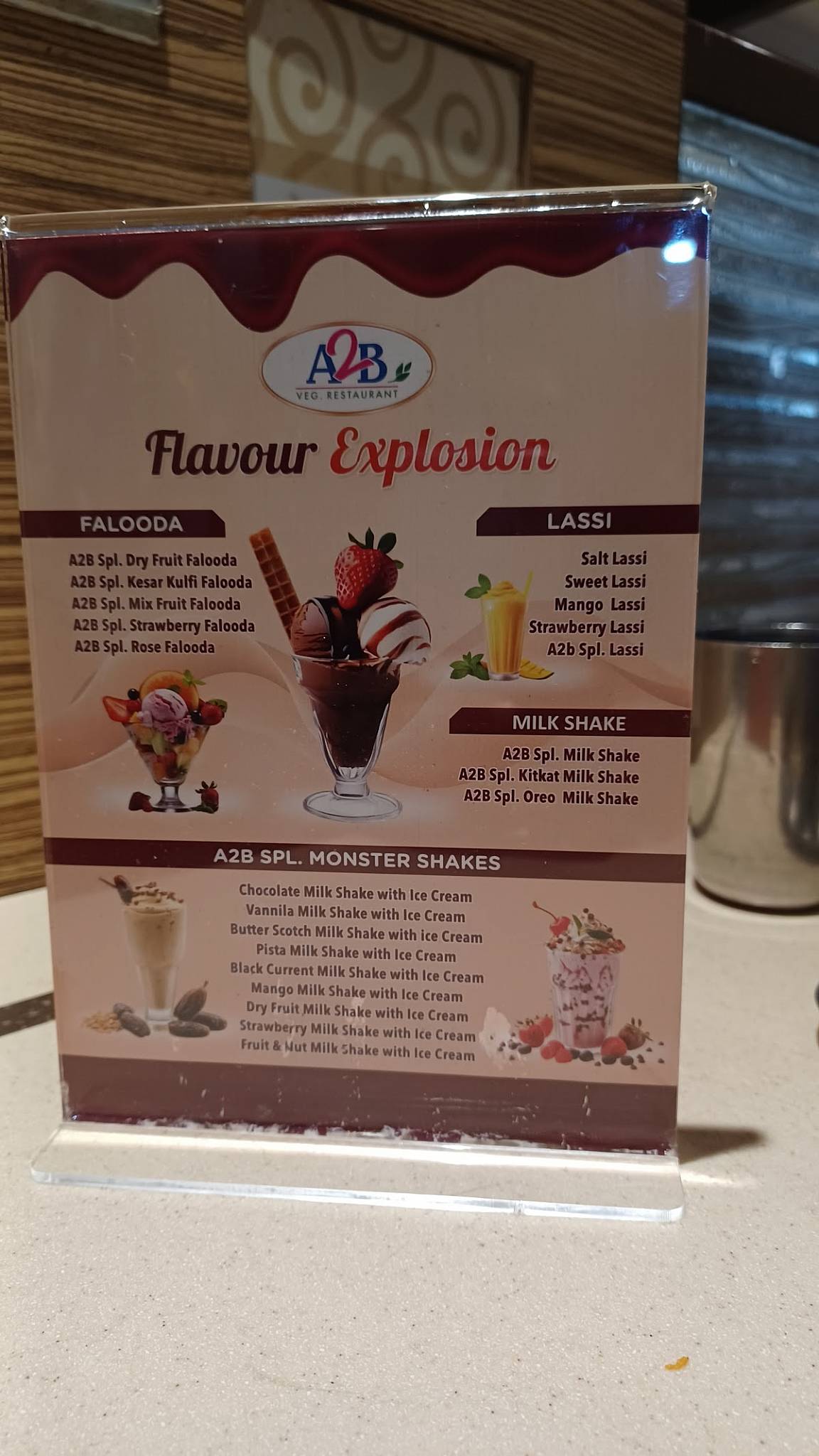 Adyar Ananda Bhavan - A2B menu