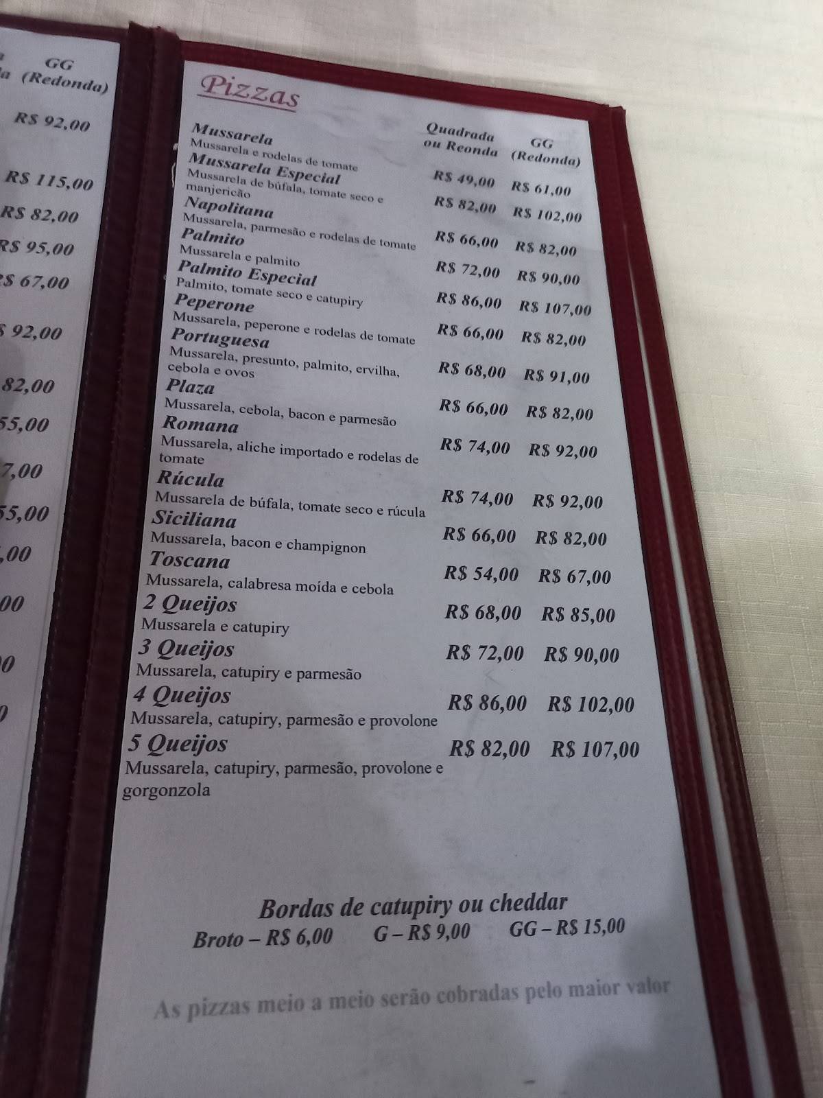 Affamare Restaurante e Pizzaria cardápio