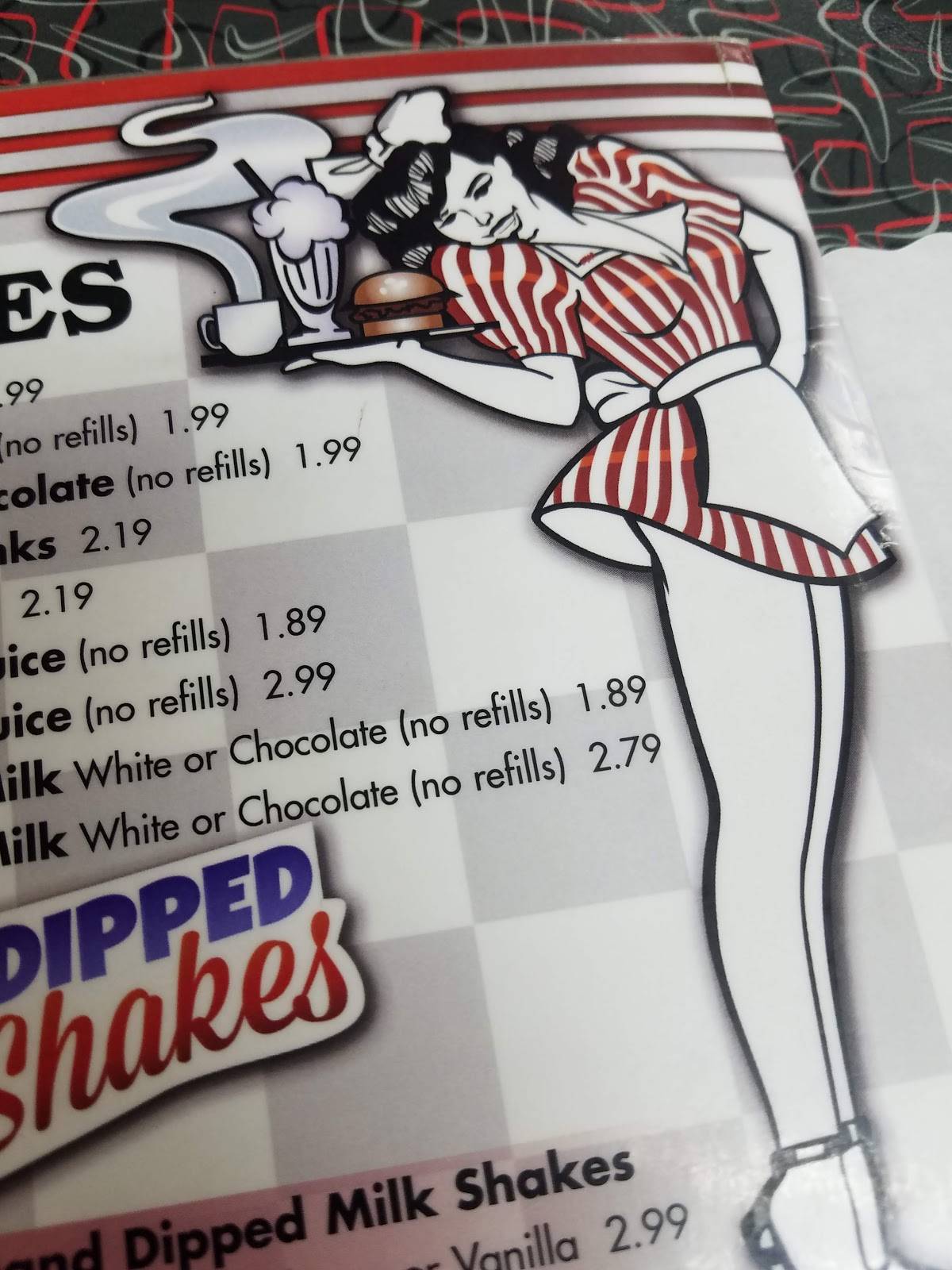 Menu at The Lamp Post restaurant, Akron