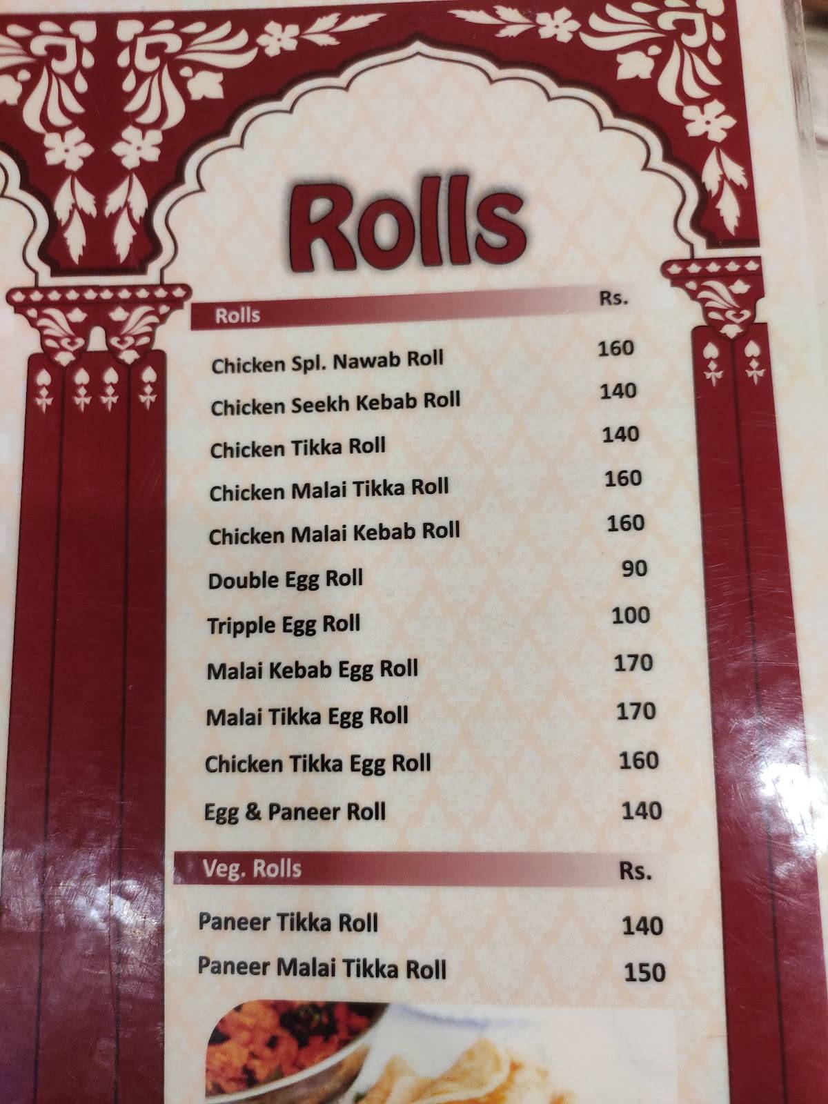 Al - Nawab Restaurant menu