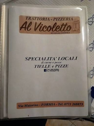 Menu di Al Vicoletto 