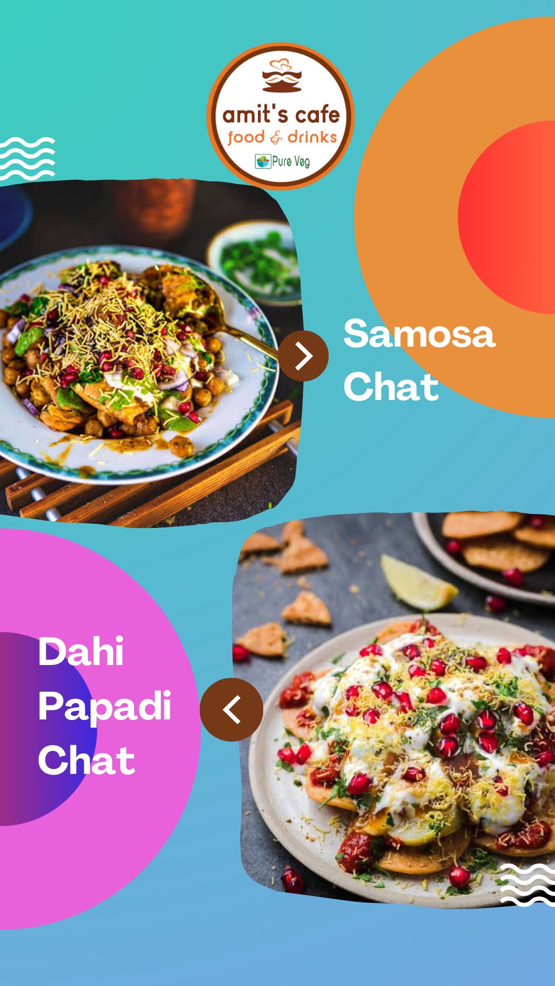 Amit's Cozzy Cafe menu