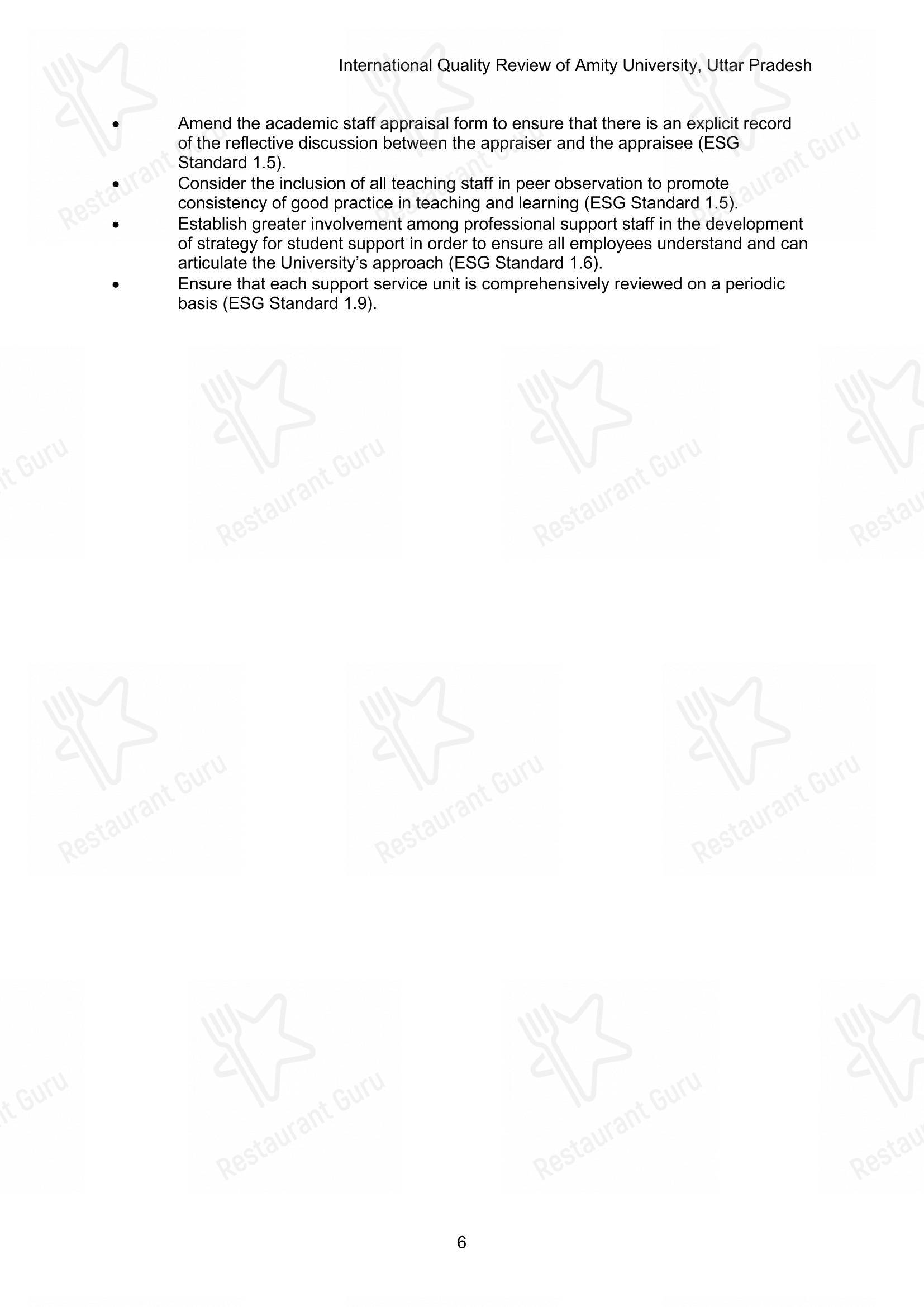 Amity University Canteen in Kadampukur - 菜单