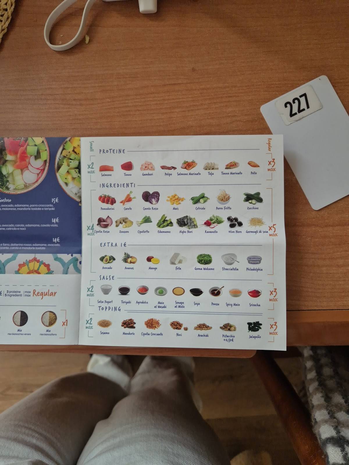 Menu di Ammare - Poke e Panini di Mare 